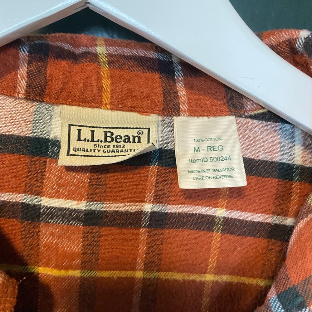 Ll Bean Button Down Plaid Shirt - image 2